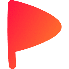 Triangle Flag Icon from Flex Gradient Set