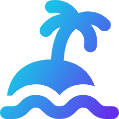 Beach Icon from Flex Gradient Set