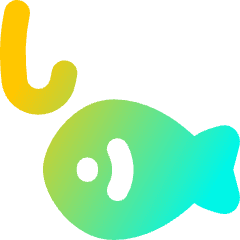 Fishing Icon from Flex Gradient Set