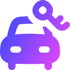 Car Rentals Icon from Flex Gradient Set