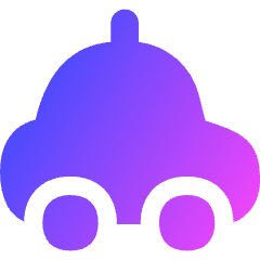 Car Taxi 1 Icon from Flex Gradient Set