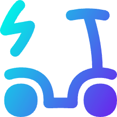 Eletric Scooter Icon from Flex Gradient Set