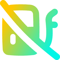 Empty Gas Icon from Flex Gradient Set