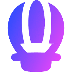 Hot Air Balloon Icon from Flex Gradient Set