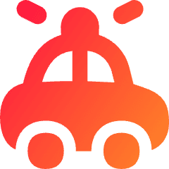 Police Car Icon from Flex Gradient Set