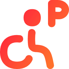 Disability Parking Icon from Flex Gradient Set