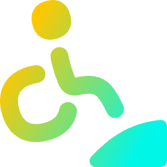 Disability Slope Icon from Flex Gradient Set