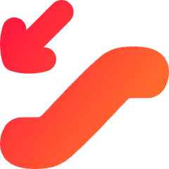 Escalator Down Icon from Flex Gradient Set