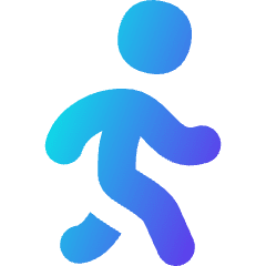 Figure Walking Icon from Flex Gradient Set