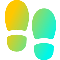 Footprint Icon from Flex Gradient Set