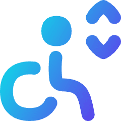Lift Disability Icon from Flex Gradient Set