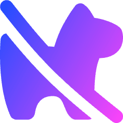 No Pets Allowed Icon from Flex Gradient Set