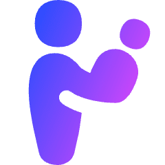 Signage Priority Infant Person Icon from Flex Gradient Set