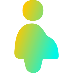 Signage Priority Pregnant Woman Icon from Flex Gradient Set