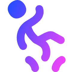 Slippery Sign Icon from Flex Gradient Set