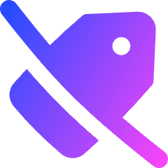No Commissions Fee Icon from Flex Gradient Set