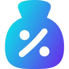 Discount Percent Bag Icon from Flex Gradient Set