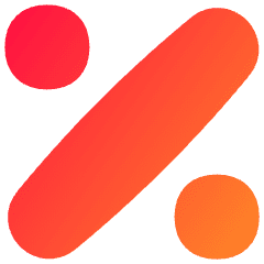Discount Percent Icon from Flex Gradient Set