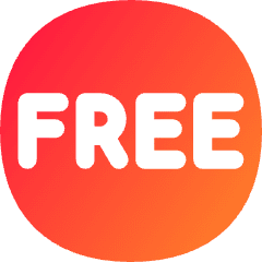 Tag Free Circle Icon from Flex Gradient Set