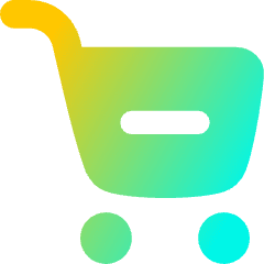 Shopping Cart Subtract Icon from Flex Gradient Set