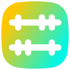 Abacus Horizontal Icon from Flex Gradient Set