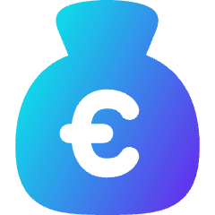 Bag Euro Icon from Flex Gradient Set