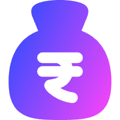 Bag Rupee Icon from Flex Gradient Set