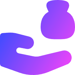 Bag Share Icon from Flex Gradient Set