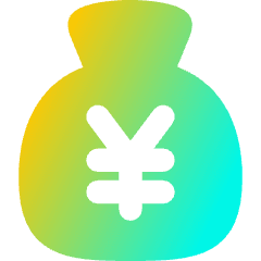 Bag Yen Icon from Flex Gradient Set