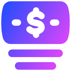 Bill Dollar 1 Icon from Flex Gradient Set