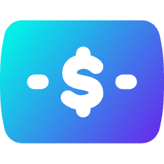 Bill Dollar 2 Icon from Flex Gradient Set