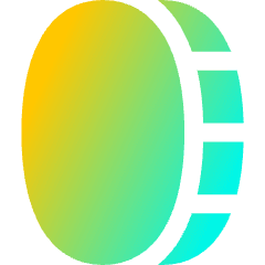 Coin Vertical Icon from Flex Gradient Set