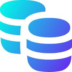 Coins Stack Icon from Flex Gradient Set