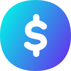 Dollar Coin Icon from Flex Gradient Set