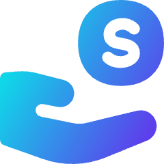 Share Coin Dollar Icon from Flex Gradient Set