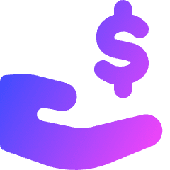 Share Money Dollar Icon from Flex Gradient Set
