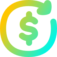 Transaction Repeat Recurring Icon from Flex Gradient Set