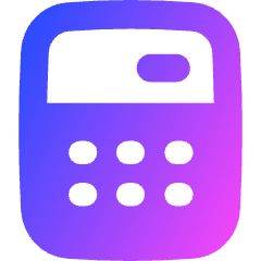 Calculator 1 Icon from Flex Gradient Set