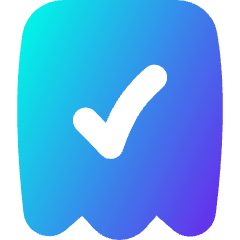 Receipt Check Icon from Flex Gradient Set