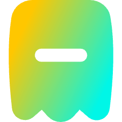 Receipt Subtract Icon from Flex Gradient Set