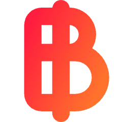 Baht Icon from Flex Gradient Set