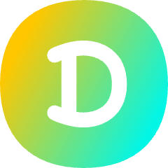 Doge Circle Icon from Flex Gradient Set