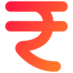 Rupee Icon from Flex Gradient Set