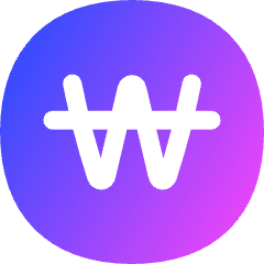 Won Circle Icon from Flex Gradient Set