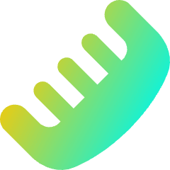 Comb Icon from Flex Gradient Set