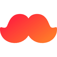 Moustache Icon from Flex Gradient Set