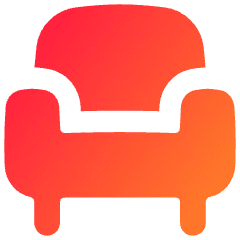 Chair 2 Icon from Flex Gradient Set