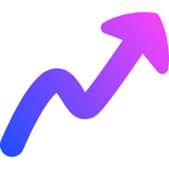 Graph Arrow Increase Icon from Flex Gradient Set