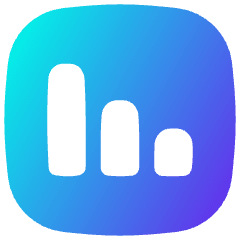Graph Bar Decrease Square Icon from Flex Gradient Set