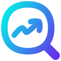 Search Arrow Increase Icon from Flex Gradient Set